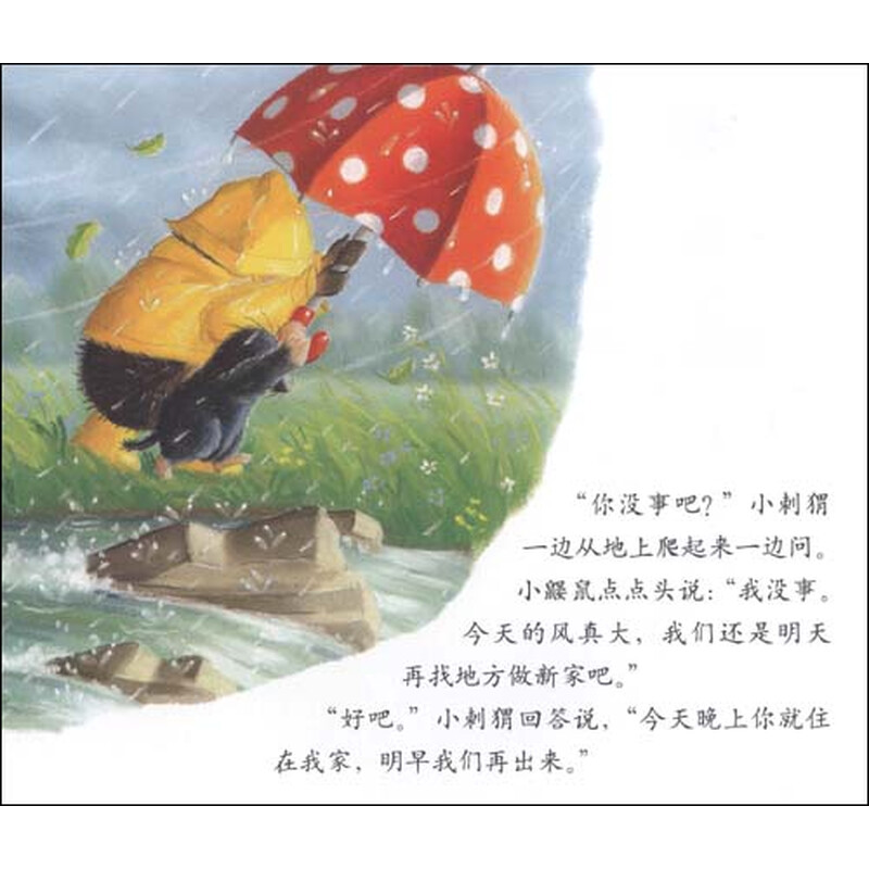 暖房子绘本·友爱篇·关于爱的故事:雨中的小红伞