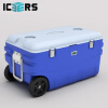 ICERS 艾森斯 PU拉杆式80L保温箱医用冷藏箱生物安全转运箱 带温度显示 配20个冰袋