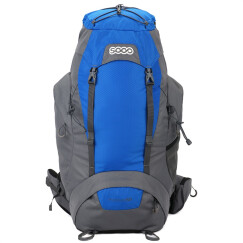 索得SOOO 休闲户外双肩专业背负系统登山包60L  景行宝石蓝