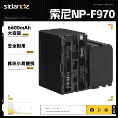 斯丹德(sidande) NP-F960摄像机锂电池 补光灯电池适用索尼NP-F970 F950 F930 MC1500C 198P 190P