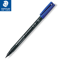 德国施德楼（STAEDTLER）记号笔速干油性笔光盘笔0.4mm 蓝色 单支装S313-3