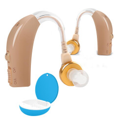 美立声助听器老年人充电耳聋耳背式助听器大功率Z100 双耳佩戴+电子干燥器