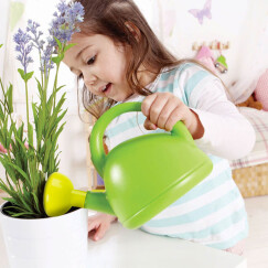 Hape(德国)儿童宝宝玩具玩水戏水浇花加大加厚绿色水壶洗澡喷壶男孩女孩节日礼物 E4079
