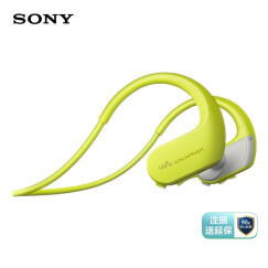 索尼（SONY）NW-WS413防水游泳跑步运动mp3音乐播放器一体耳机 4G(柠檬绿)