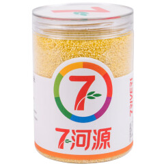 七河源大金苗小米450g 黄小米 东北杂粮 月子米 小米粥 桶装罐装