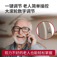 丹麦瑞声达老人助听器 心意充电式老年人无线隐形耳聋耳背式年轻人正品助听器 配件:耳塞头大
