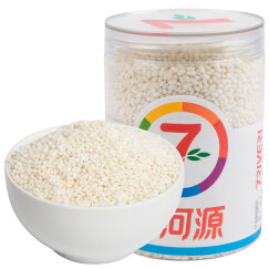 七河源糯米450g  圆粒江米 东北杂粮 粽子米  黏米  罐装