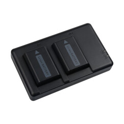 沣标（FB）NP-FW50 两电双充套装For索尼A6500/6300/6000 A5100A7r/sM2  RX10 黑卡微单相机可充电电池充电器