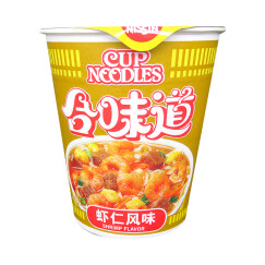 日清 方便面 合味道 虾仁风味 82g杯装