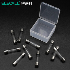 伊莱科（ELECALL） 保险丝玻璃管保险丝6×30保险管熔断器玻璃保险管保险丝管座 3A（10只装）