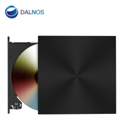 DALNOS 外置光驱DVD刻录机USB移动光驱 台式机笔记本通用 商务黑金属款  USB3.0    直插直用免驱型