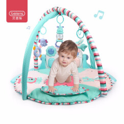 贝恩施宝宝健身架脚踏钢琴婴儿启蒙早教玩具多模式音乐玩具安全材质稳固支架可水洗带遥控器