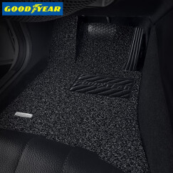 固特异（Goodyear）汽车脚垫适用于2014-2021款现代名图专用定制丝圈脚垫 飞足黑色