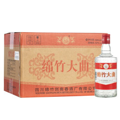 剑南春 绵竹大曲红标 52度 500ml*12瓶 整箱装【婚宴用酒】