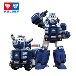 超级飞侠7玩具奥迪双钻（AULDEY）大号变形机器人奥迪双钻大套装男孩女孩玩具儿童 机器人套装-包警长-720315