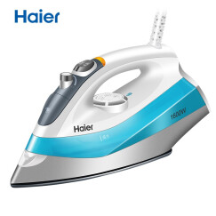 海尔（Haier）电熨斗 蒸汽挂烫机 1600W 陶瓷底板 自动清洗 家用手持迷你YD1618 一年质保