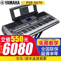 雅马哈电子琴PSR-SX600/SX900/700/S975高端61键专业演奏编曲键盘yamaha PSR-S670官方标配+全套配件