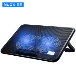 诺西（NUOXI）M2 笔记本散热器 （笔记本支架/散热垫/电脑配件/2风扇/静音散热架/黑色/15.6英寸）