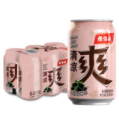 杨协成 清凉爽 清凉茶含仙草冻果肉果粒植物饮料300ml*6罐
