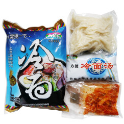 大同江 朝鲜冷面韩国带汤料含牛肉+辣白菜 600g*4袋东北冷面 小麦*4袋