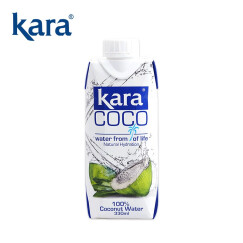 印尼进口 佳乐（kara）椰子水 330ml 青椰子汁 椰汁饮料