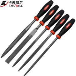 卡夫威尔 什锦锉刀组合圆锉扁锉半圆锉刀金属木工打磨工具5件套 FC0004