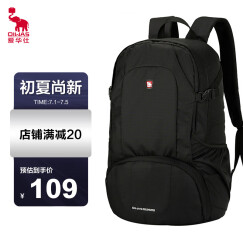 爱华仕（OIWAS）背包 时尚轻薄双肩包 男大容量户外旅行运动包 4071黑色