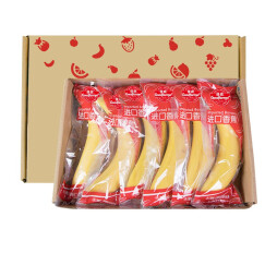 佳农 进口香蕉 1kg（约5-6根） 单根独立包装 单根装 生鲜水果