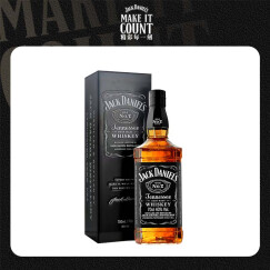 杰克丹尼（Jack Daniel's） 美国 田纳西州 调和型 威士忌 进口洋酒  700ml  黑标礼盒装