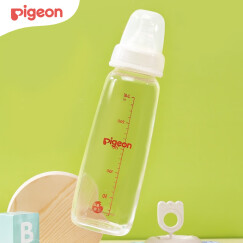 贝亲(Pigeon)标准口径玻璃奶瓶240ml 婴儿奶瓶 M号标准口径奶瓶AA85