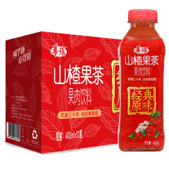 华旗 山楂果茶 果肉饮料 400ml*12瓶