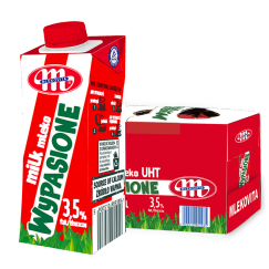妙可（Mlekovita）波兰原装进口冠军系列全脂纯牛奶高钙早餐奶250ml*12盒便携礼盒装