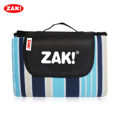 ZAK！野餐垫户外野餐布加厚耐磨防潮垫防水帐篷垫子 蓝条纹150*200cm zak-x610507