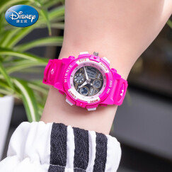 迪士尼（Disney） 儿童手表女孩防水夜光米奇电子表运动表小学生手表 PS021-8