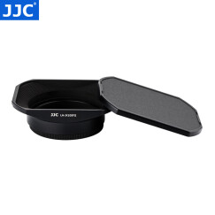JJC 相机遮光罩 带转接环 适用于富士X100VI X100F X70 X100S X100T X100 X100V 可反装 金属配件 黑色