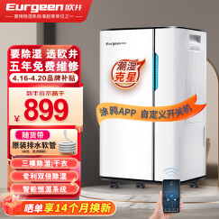 欧井（Eurgeen）除湿机/抽湿机 除湿量20升/天 适用面积40-120㎡ 家用地下室轻音净化干衣吸湿器 OJ-231E