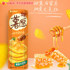 好丽友（orion）零食休闲零食薯愿薯片非油炸膨化食品蜂蜜牛奶味 104g/罐