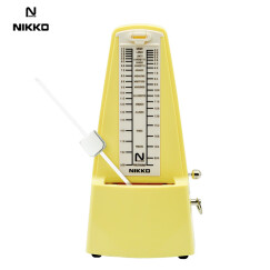 NIKKO日本进口机芯尼康机械节拍器钢琴小提琴吉他古筝通用电子节奏器 经典款-黄色
