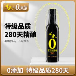 千禾 酱油 280天特级生抽  酿造酱油500mL 不使用添加剂