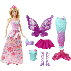 芭比（Barbie） 女孩娃娃玩具 芭比娃娃之童话换装组 DHC39