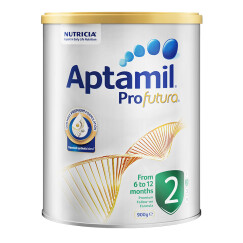 新西兰原装进口 澳洲爱他美(Aptamil) 白金版 较大婴儿配方奶粉 2段(6-12月) 900g