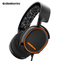 赛睿（SteelSeries）Arctis 寒冰 5 RGB灯光 绝地求生吃鸡利器 专业级麦克风 游戏耳机耳麦 黑色