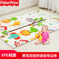 费雪（Fisher-Price）爬行垫 儿童防滑玩具拼图地垫XPE爬爬垫双面拼接加厚1.5厘米 6片