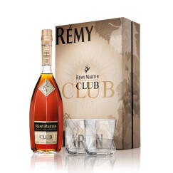 人头马（Remy Martin）洋酒 CLUB优质香槟区干邑白兰地 700ml 2020年新年礼盒