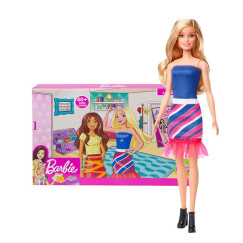 芭比（Barbie） 芭比娃娃套装大礼盒 公主换装过家家玩具 设计搭配礼盒GFB82