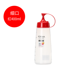 阿司倍鹭日本asvel挤压瓶番茄酱瓶蜂蜜瓶果酱沙拉酱瓶挤酱瓶商用调料油瓶 400ML细口红色
