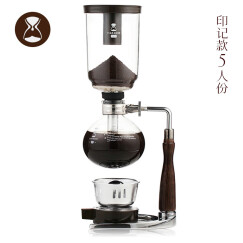 泰摩 虹吸式咖啡壶套装 家用手动煮咖啡机虹吸壶 手冲咖啡器具 升级款印记2.0（5人份）