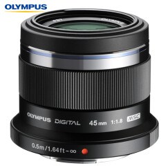 奥林巴斯（OLYMPUS）M.ZUIKO DIGITAL 45mm F1.8 定焦人像镜头 微单镜头 背景虚化 黑色 等效90mm