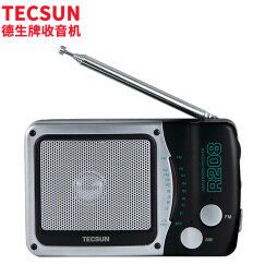 德生（Tecsun）R-208 收音机 音响 老年人 袖珍 便携 台式 调频/调幅收音机老人半导体 听力英语四六级考试