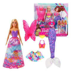 芭比娃娃玩具套装大礼盒女孩公主小凯丽美人鱼衣服鞋子换装儿童玩具礼物 健身达人GJG57